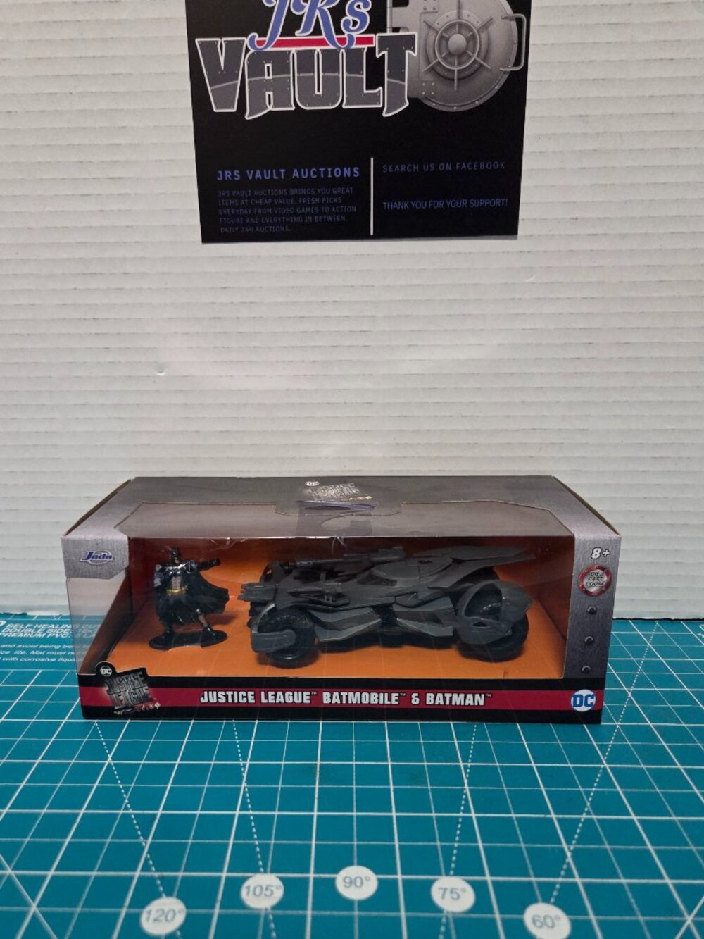 Jada Toys Justice League Batmobile Die-Cast Vehicle With Batman Figure